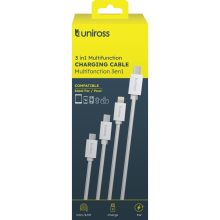 Uniross 3 in1 Multifunction Cable, 2m, Charge