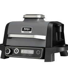 Ninja OG701EU Woodfire Elektromos BBQ, Grill, Airfryer & Füstölő; kültéri; 28cm x 38cm