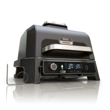 Ninja OG850EU Woodfire Pro XL; Elektromos BBQ, Grill, Airfryer & Füstölő; kültéri; 45cm x 31cm
