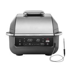 Ninja EG351EU Foodi Smart 5in1 Beltéri Grill és Air fryer beépített maghőmérővel - Ezüst