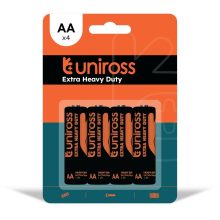 Uniross R6/AA/ceruza, 1,5V szén-cink ceruza elem 4db/bliszter