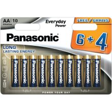 Panasonic LR6EPS/10BW 6+4F 1,5V AA/ceruza tartós alkáli elem 10 db/csomag