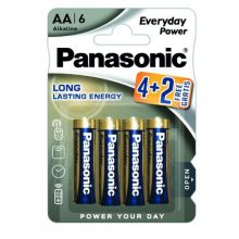 Panasonic LR6EPS/6BP 4+2F 1,5V AA/ceruza tartós alkáli elem 6 db/csomag