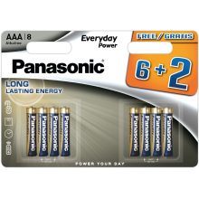 Panasonic LR03EPS/8BW 6+2F 1,5V AAA/mikro tartós alkáli elem 8 db/csomag