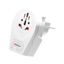SKROSS World - Europe Világ utazóadapter USB-C + USB-A (20W PD, gyorstöltés, Fehér)