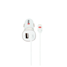 SKROSS USB töltő, autós, szivargyújtó (microUSB, USB-A)