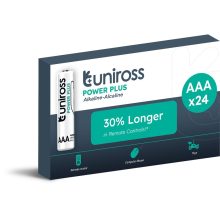 Uniross 1,5V LR03/AAA/mikro tartós alkáli elem POWER PLUS 24db/csomag