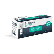 Uniross 1,5V LR03/AAA/mikro tartós alkáli elem POWER PLUS 40db/csomag