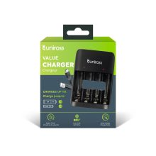 Uniross UCU010 Ni-Mh AA/AAA akku töltő / USB-C
