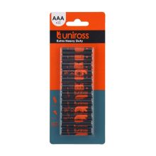 Uniross R03/AAA/mikro, 1,5V szén-cink elem 12db/csomag