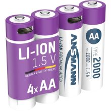Li-ion AA akkumulátor 2000mAh USB-C 4db/csomag