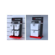 Counter / Slatwall display 5H with headlamp holder