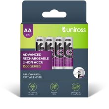 AA USB-C 1,5V li-ion akkumulátor 4db/csomag