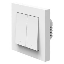 Smart+ WIFI MATTER Fali kapcsoló 2 csatorna, IP20, fehér