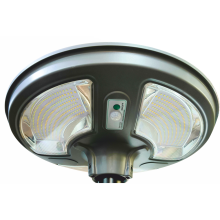 Kerti lámpa napelemes lámpatest TG-009 | 300W 4.500lm 3x színhő (CCT) mozgásérzékelő, távirányító IP65, szürke
