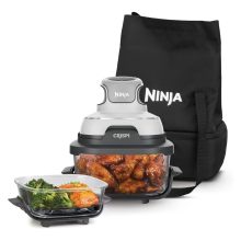 Ninja FN102EU Crispi 4in1 Hordozható Air fryer, üveg + táska - Fehér