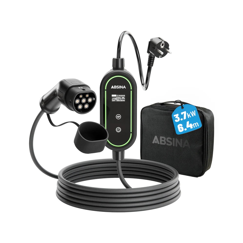 3,7kW, 16A, 1 fázisú elektromos autó mobil töltő 3,7kW, 16A, 1 fázisú elektromos autó mobil töltő
