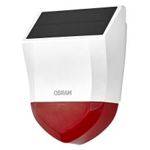 Smart+ WIFI Riasztó, kültéri IP65, piros LED jelzőfény, USB-C | napelem | Li-Ion tölthető, fehér