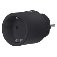 Smart+ WIFI MATTER Hálózati dugalj, beltéri IP20, 10A, fekete