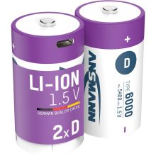 Li-ion góliát akkumulátor 6000mAh USB-C 2db/csomag