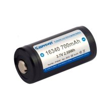 CR123 3,7V 700mAh Li-ion akkumulátor védelemmel