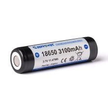 18650 3,7V 3100mAh védett Li-ion akkumulátor lapos + pólus