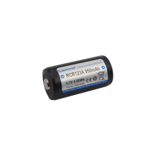 CR123 3,7V 950mAh Li-ion akkumulátor védelemmel 34,1mm